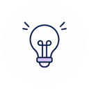 Lightbulb with sparks